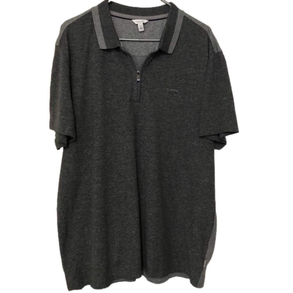 Calvin Klein Short Sleeve Two Tone Pique Polo